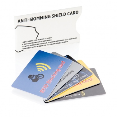 Logotrade corporate gift picture of: Anti-skimming RFID shield card with active jamming chip